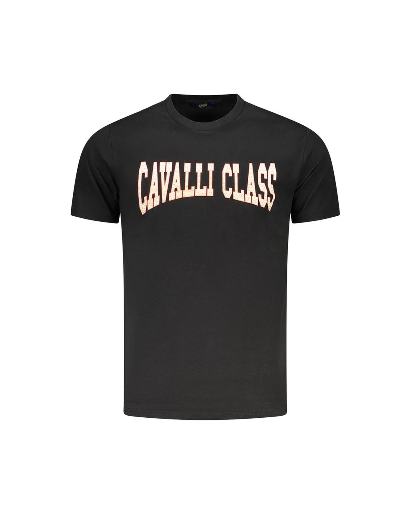 V539-CA-36690-M-202506161441-00 Cavalli Class Men's Black Cotton T-Shirt - M - Image 1