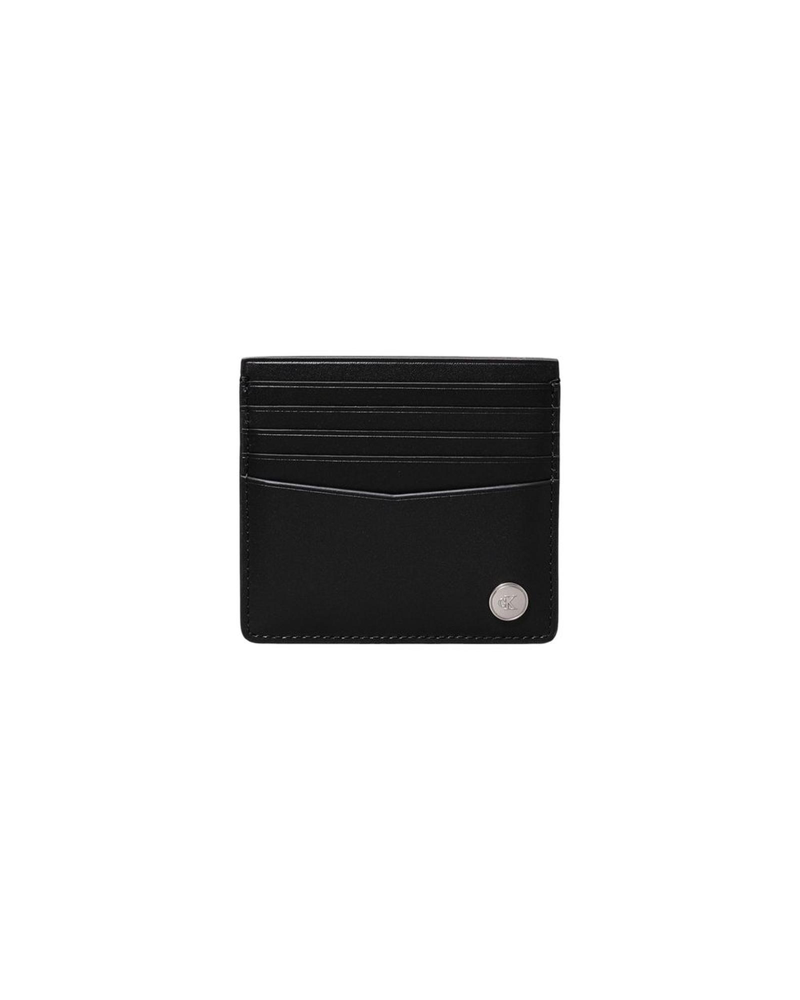V539-CAKLJE-15665500009-202506161647-00 Calvin Klein Jeans Men's Black Leather Wallet - One Size - Image 1