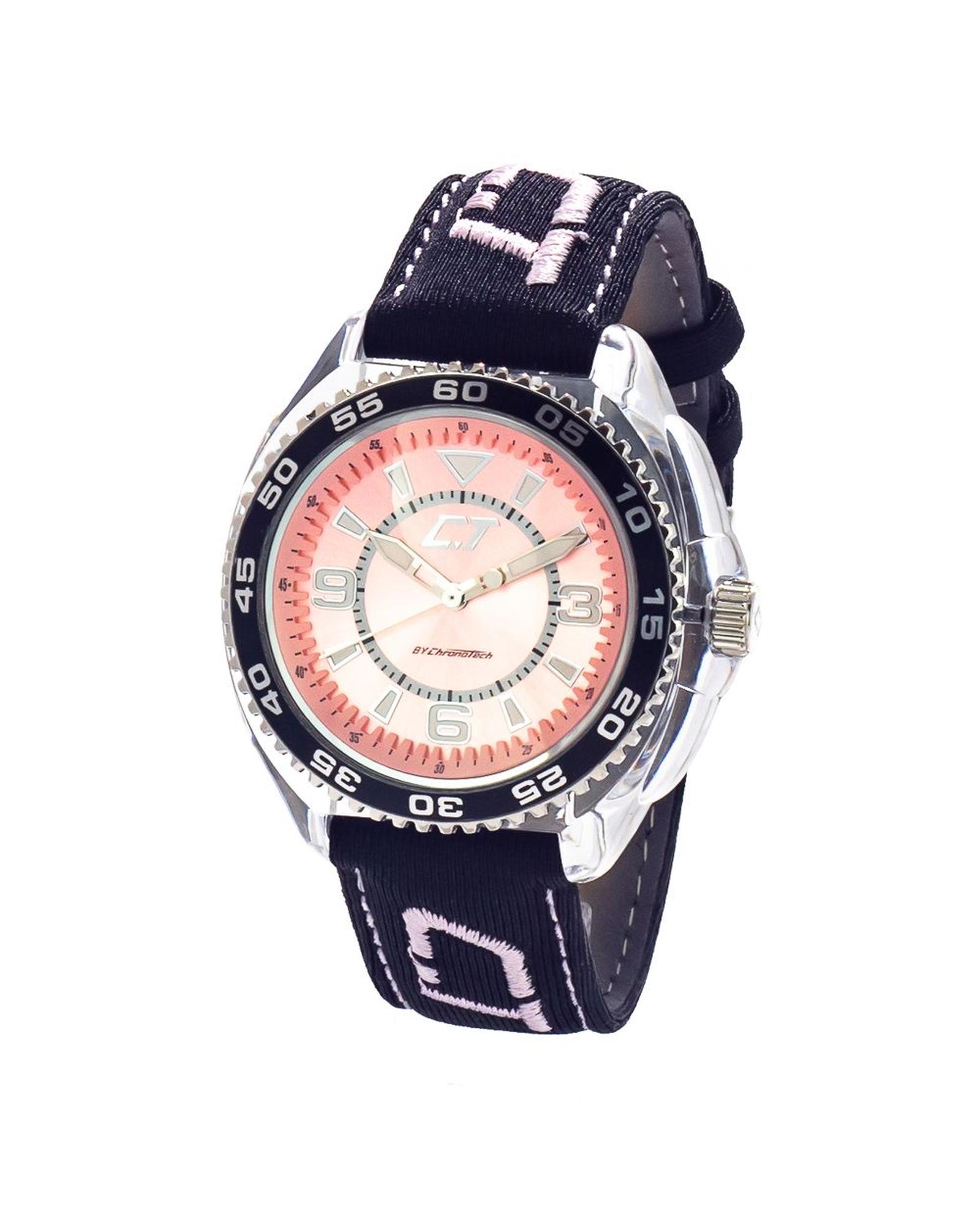 V539-CHCC6280L07AC-202506161736-00 Chronotech Unisex's Black Leather Watch - One Size - Image 1