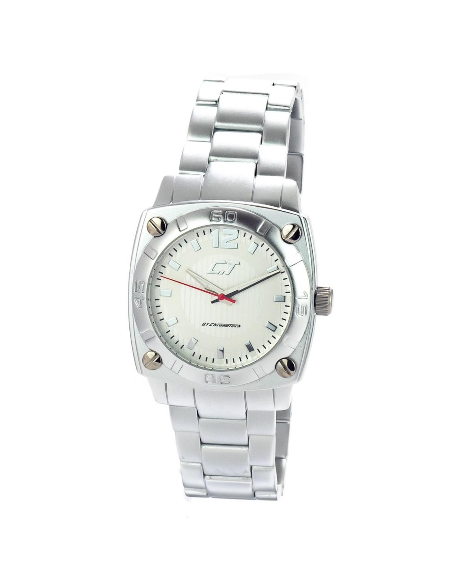 V539-CHCC7079M06MAC-202506161754-00 Chronotech Men's Silver Aluminum Watch - One Size - Image 1