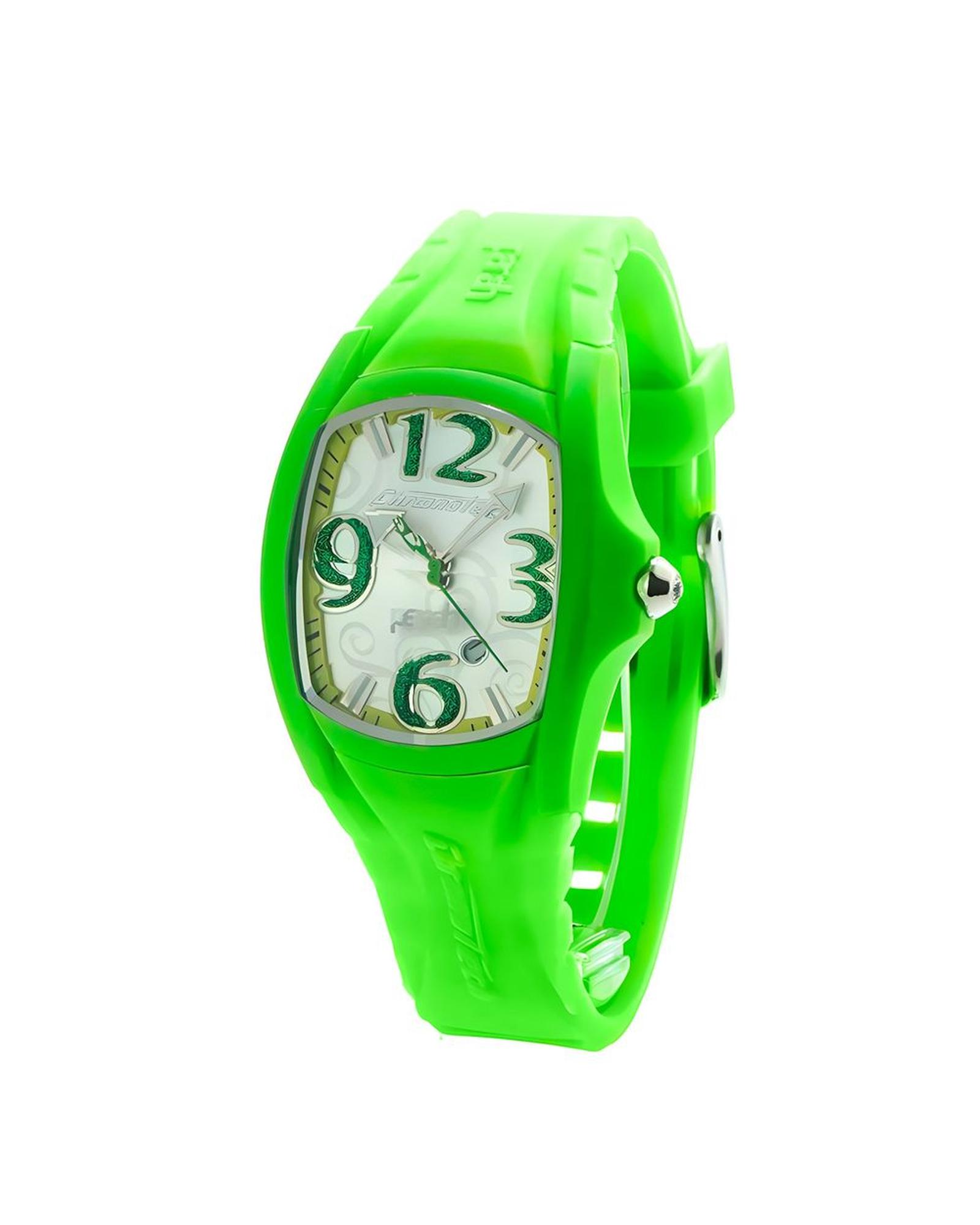V539-CHCT7134M07AC-202506161710-00 Chronotech Unisex's Green Rubber Watch - One Size - Image 1
