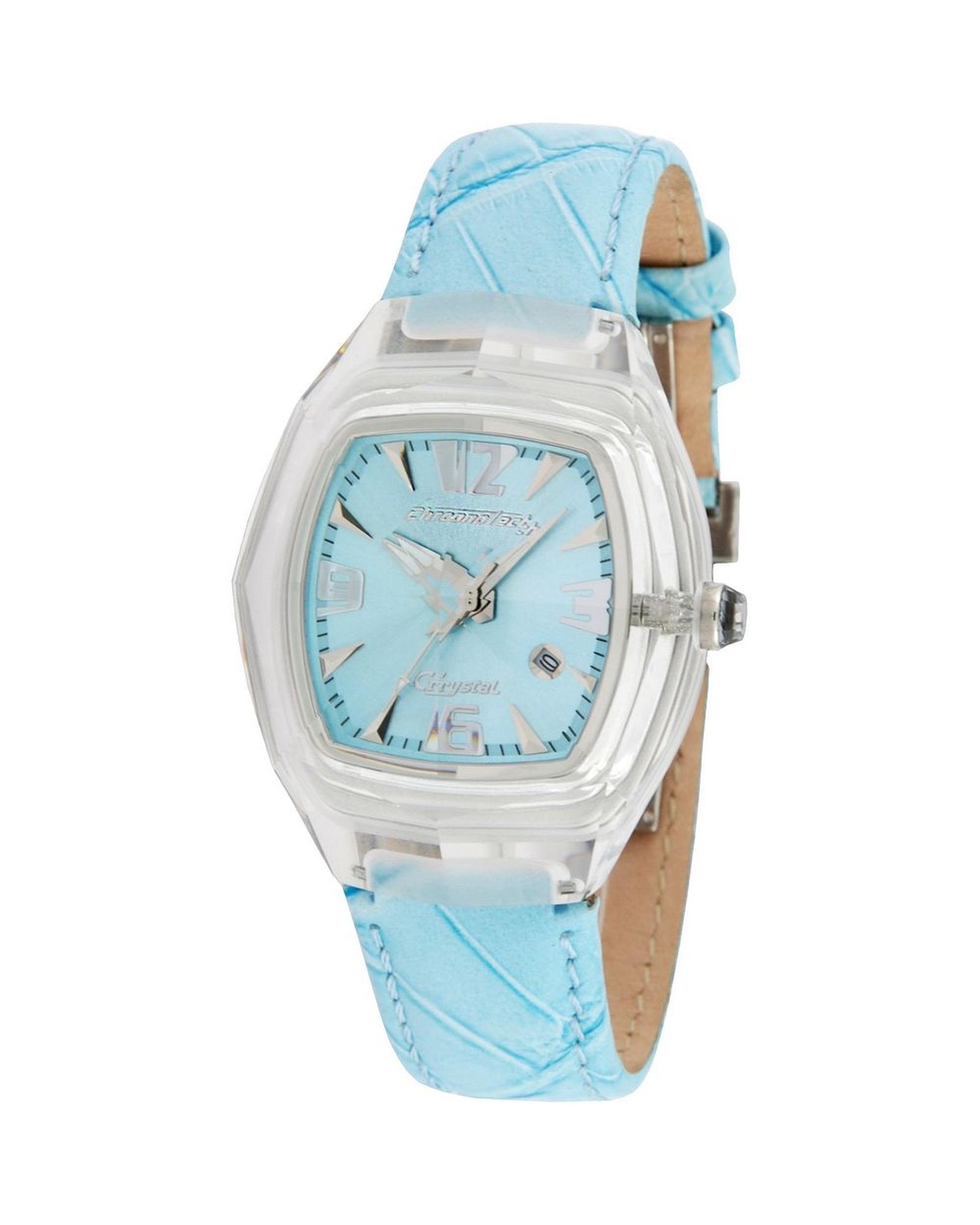 V539-CHCT7888L01AC-202506161754-00 Chronotech Women's Blue Leather Watch - One Size - Image 1