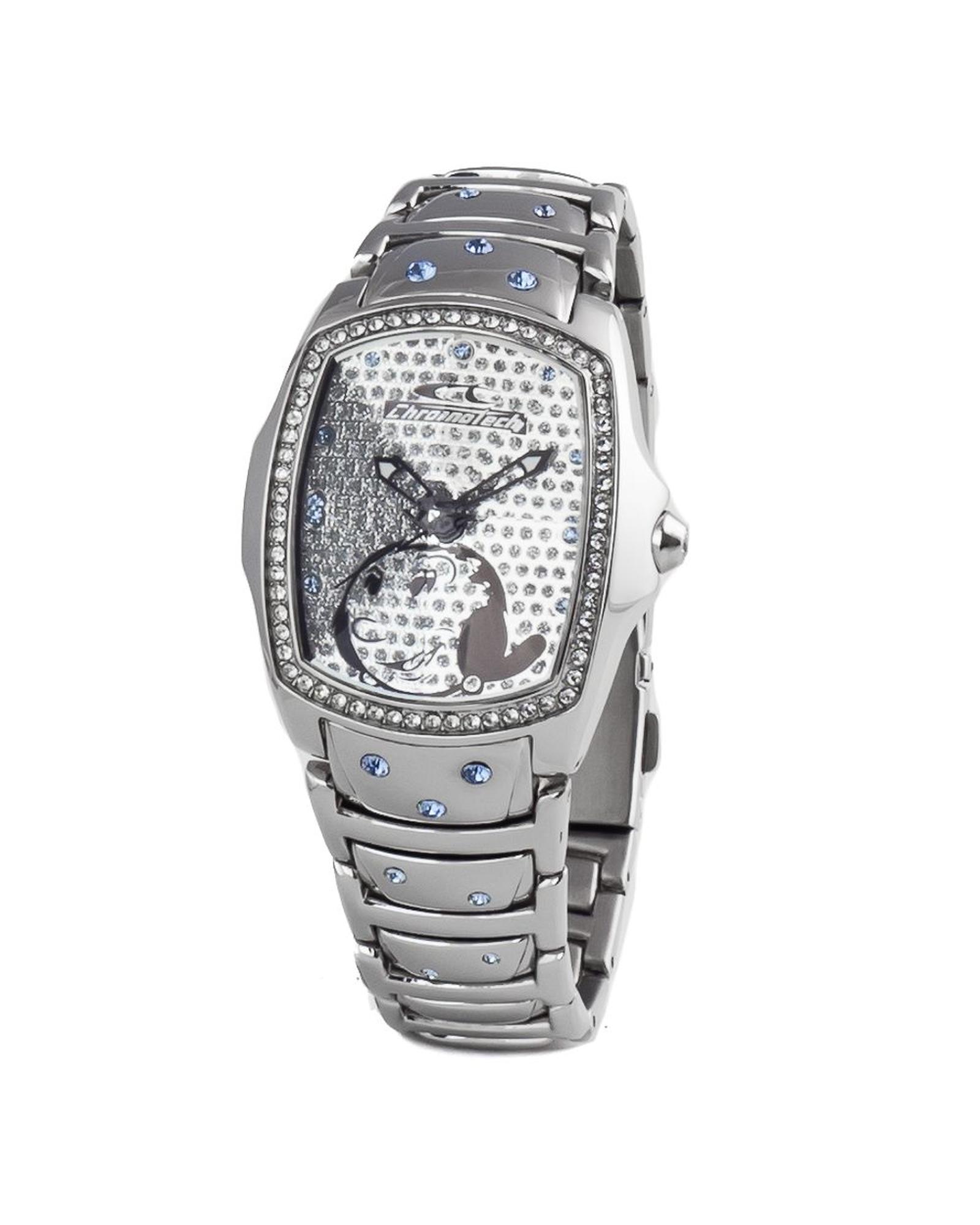 V539-CHCT7896LS86MAC-202506161821-00 Chronotech Women's Silver Steel Watch - One Size - Image 1
