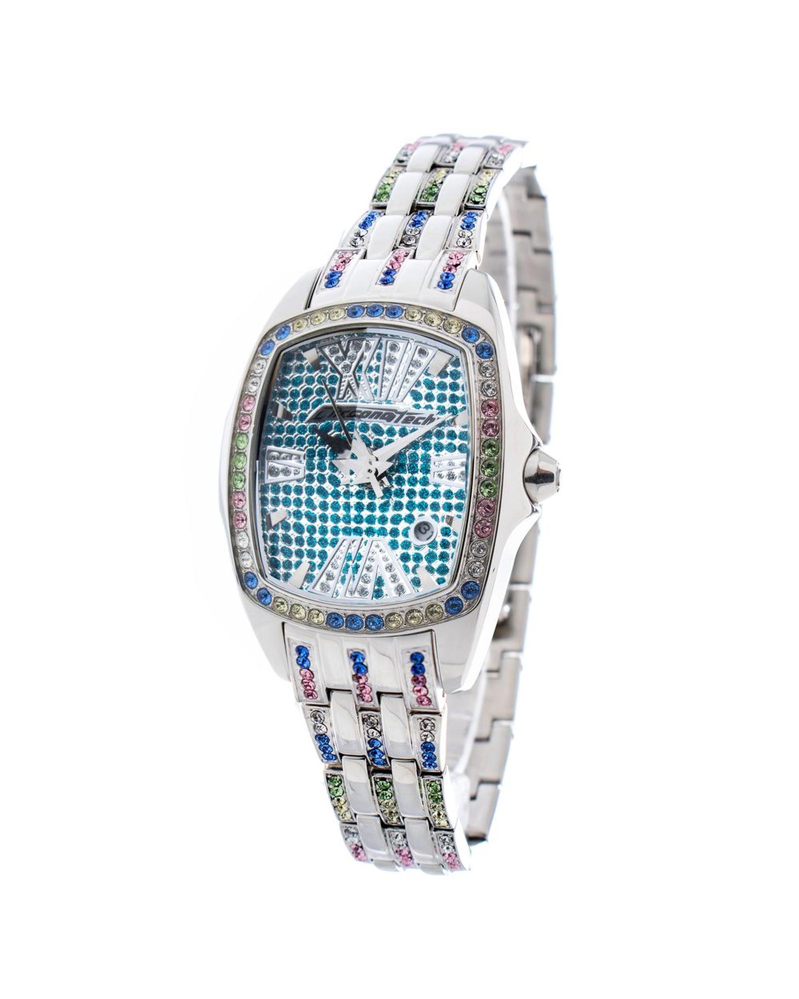 V539-CHCT7930LS54MAC-202506161830-00 Chronotech Women's Silver Steel Watch - One Size - Image 1