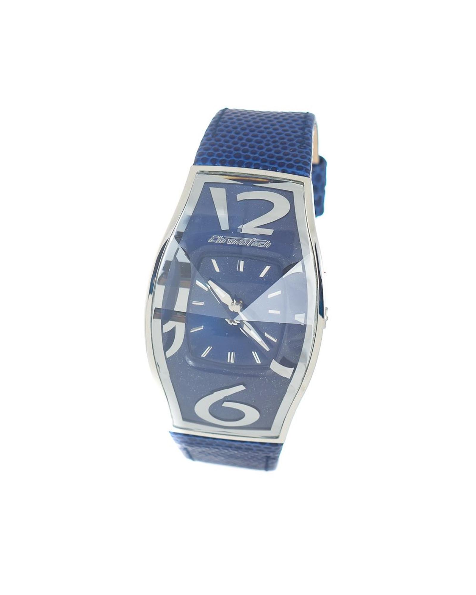 V539-CHCT7932AM83AC-202506161832-00 Chronotech Men's Blue Leather Watch - One Size - Image 1