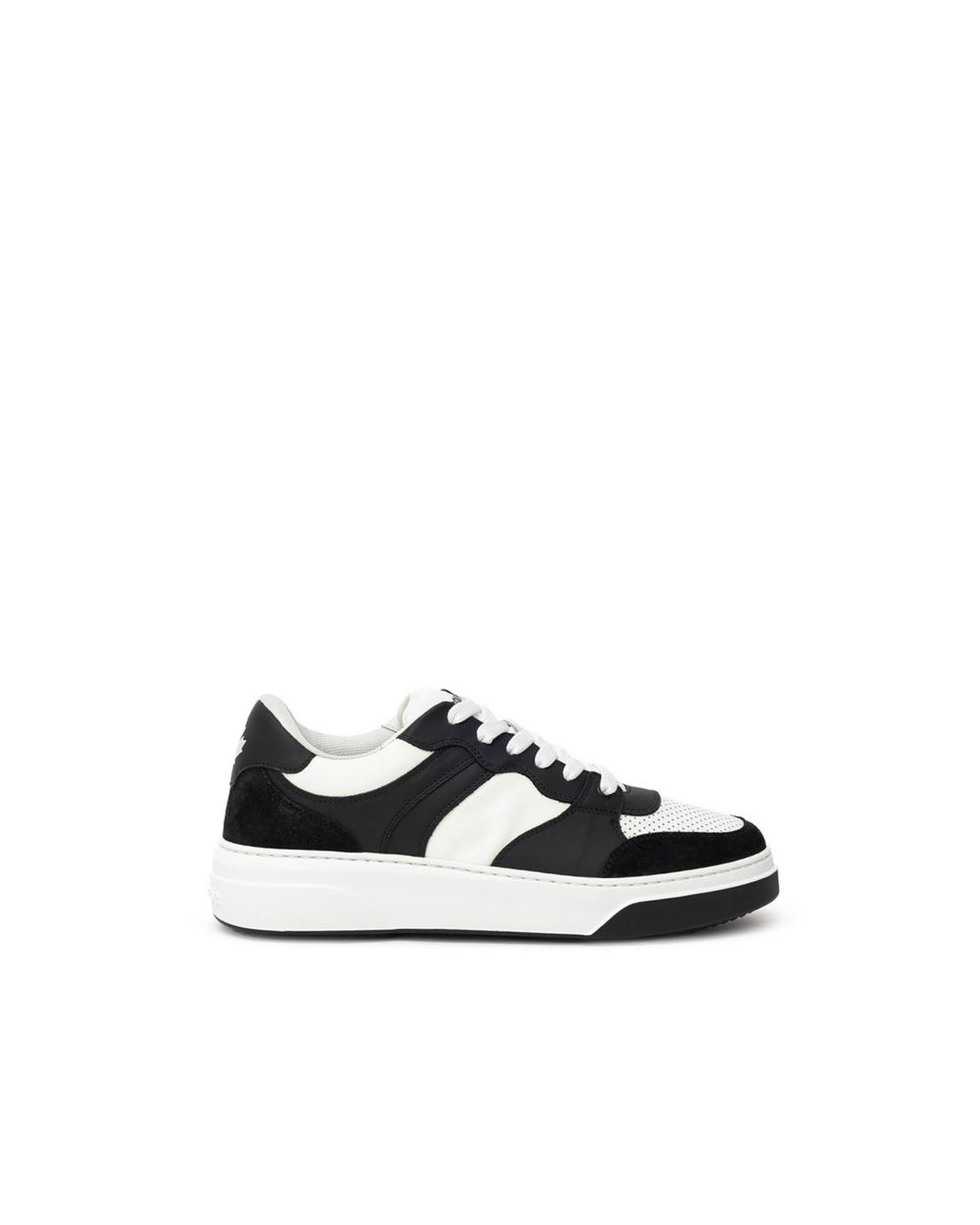 V539-DS-915466620009954-EU41US8-202506162002-00 Dsquared� Men's Black And White Leather Sneaker - 41 EU - Image 1