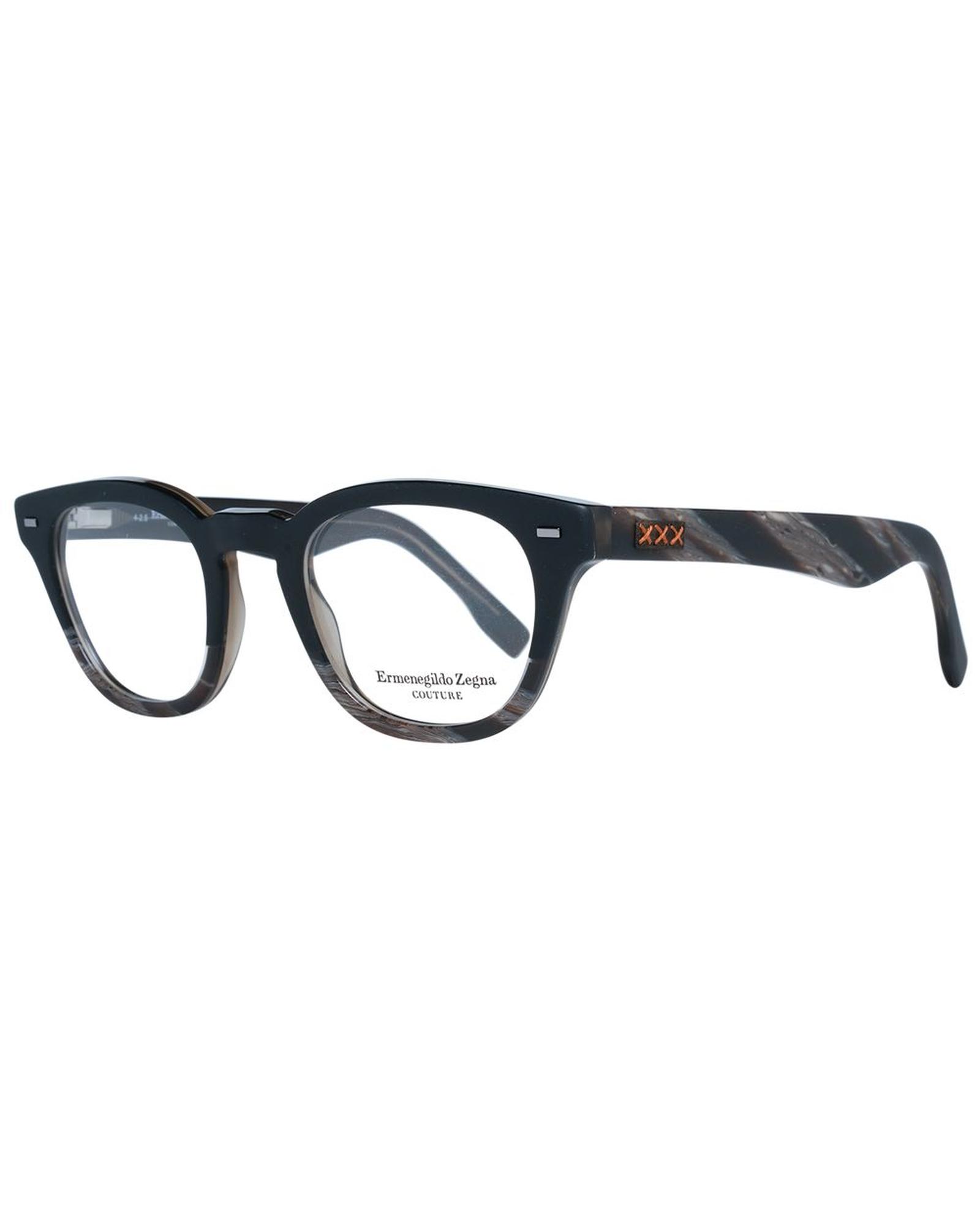 V539-ER-1038909-202506161940-00 Ermenegildo Zegna Men's Black Optical Frames - One Size - Image 1