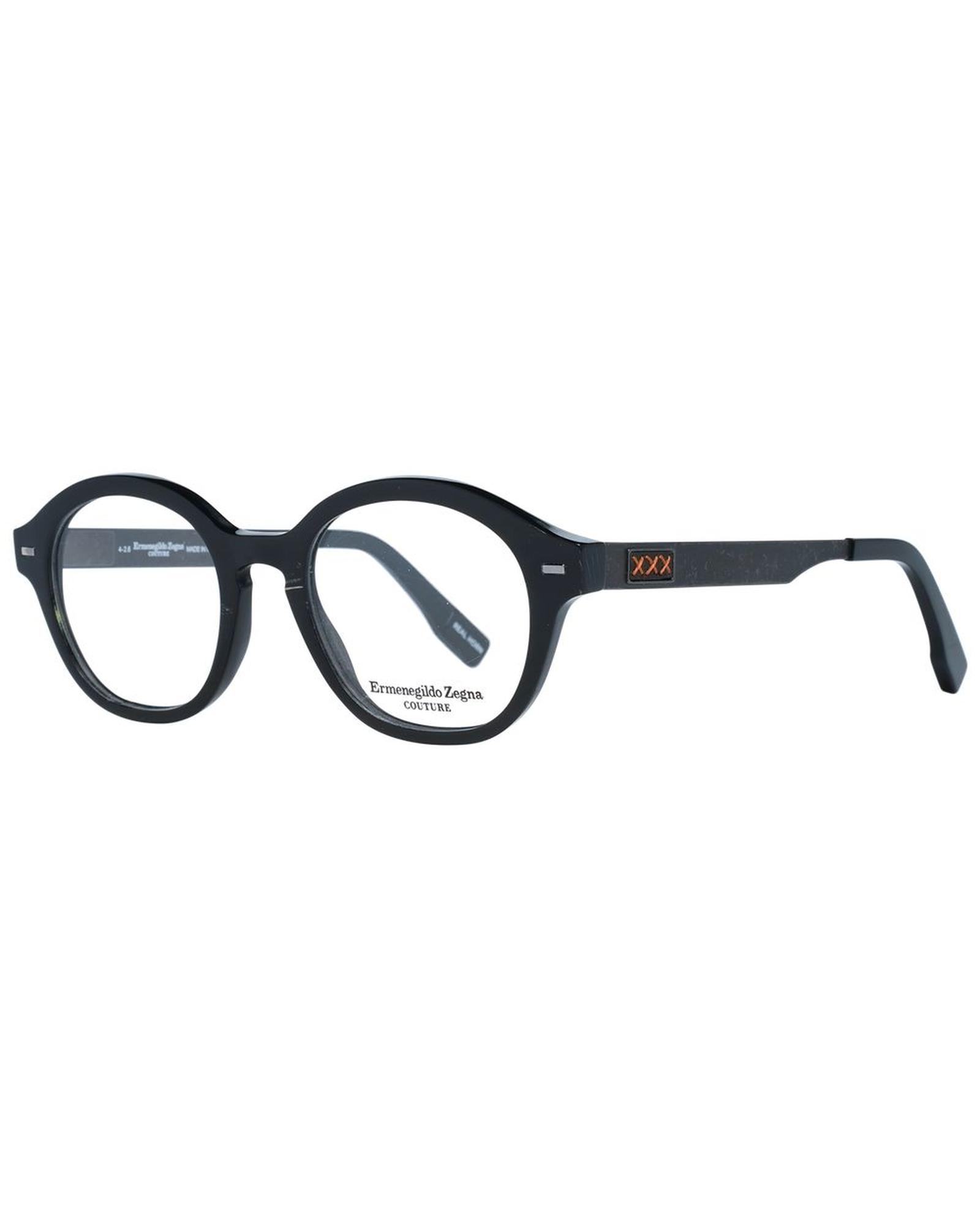 V539-ER-1038927-202506162005-00 Ermenegildo Zegna Men's Black Optical Frames - One Size - Image 1
