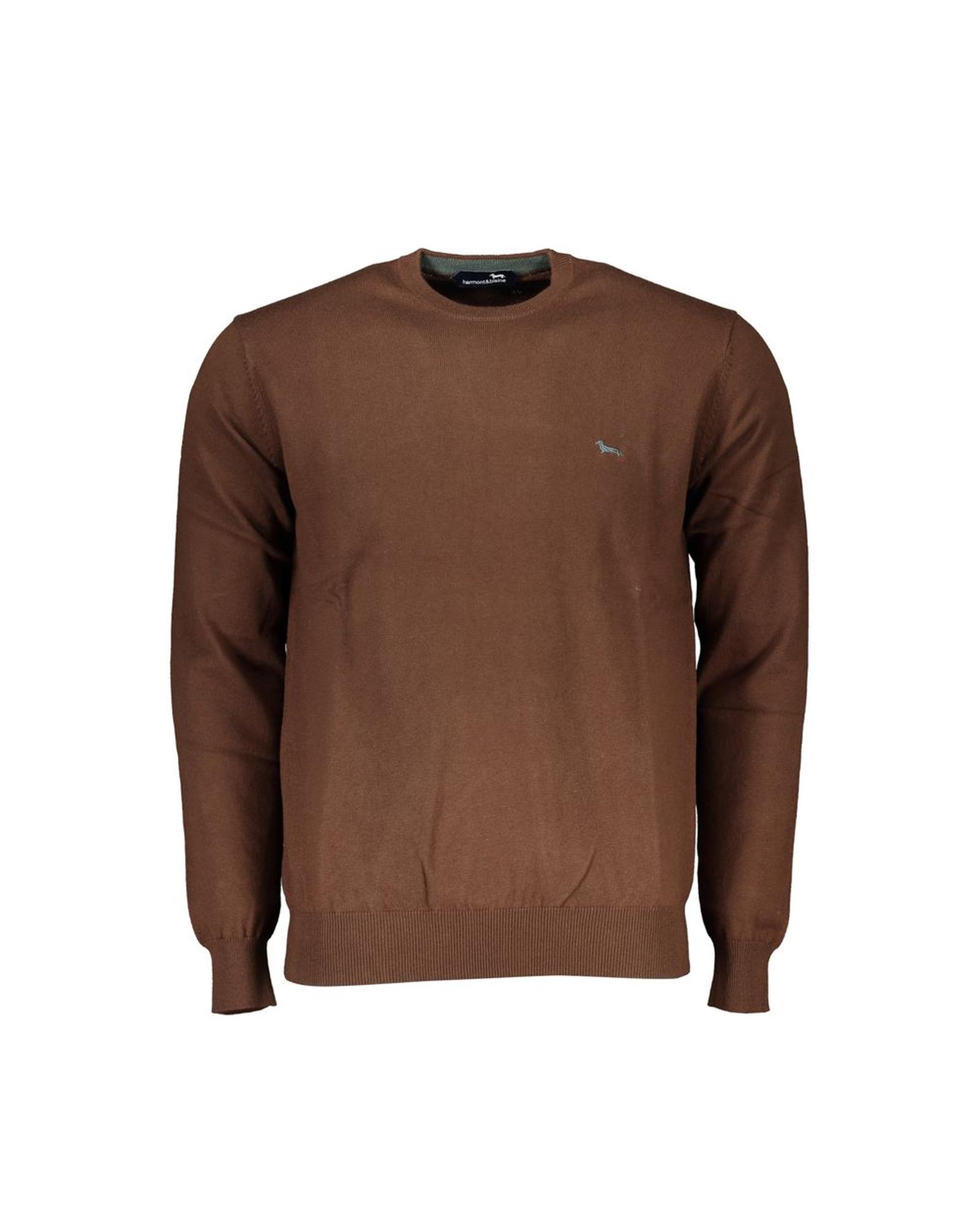 V539-HA-23577-XXL-202506170307-00 Harmont & Blaine Men's Brown Cotton Sweater - 2XL - Image 1