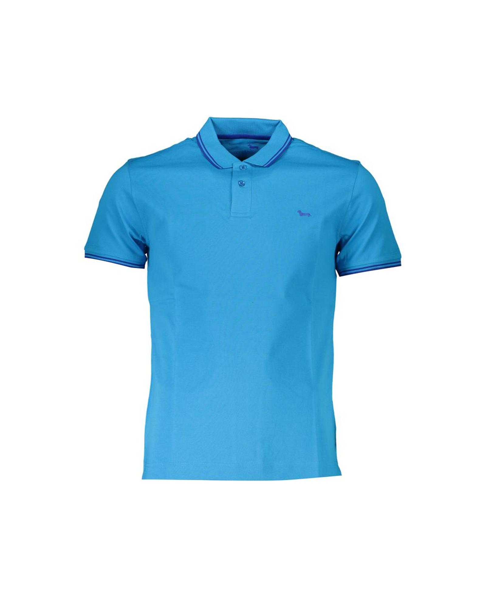 V539-HA-28215-XL-202506170326-00 Harmont & Blaine Men's Light Blue Cotton Polo Shirt - XL - Image 1