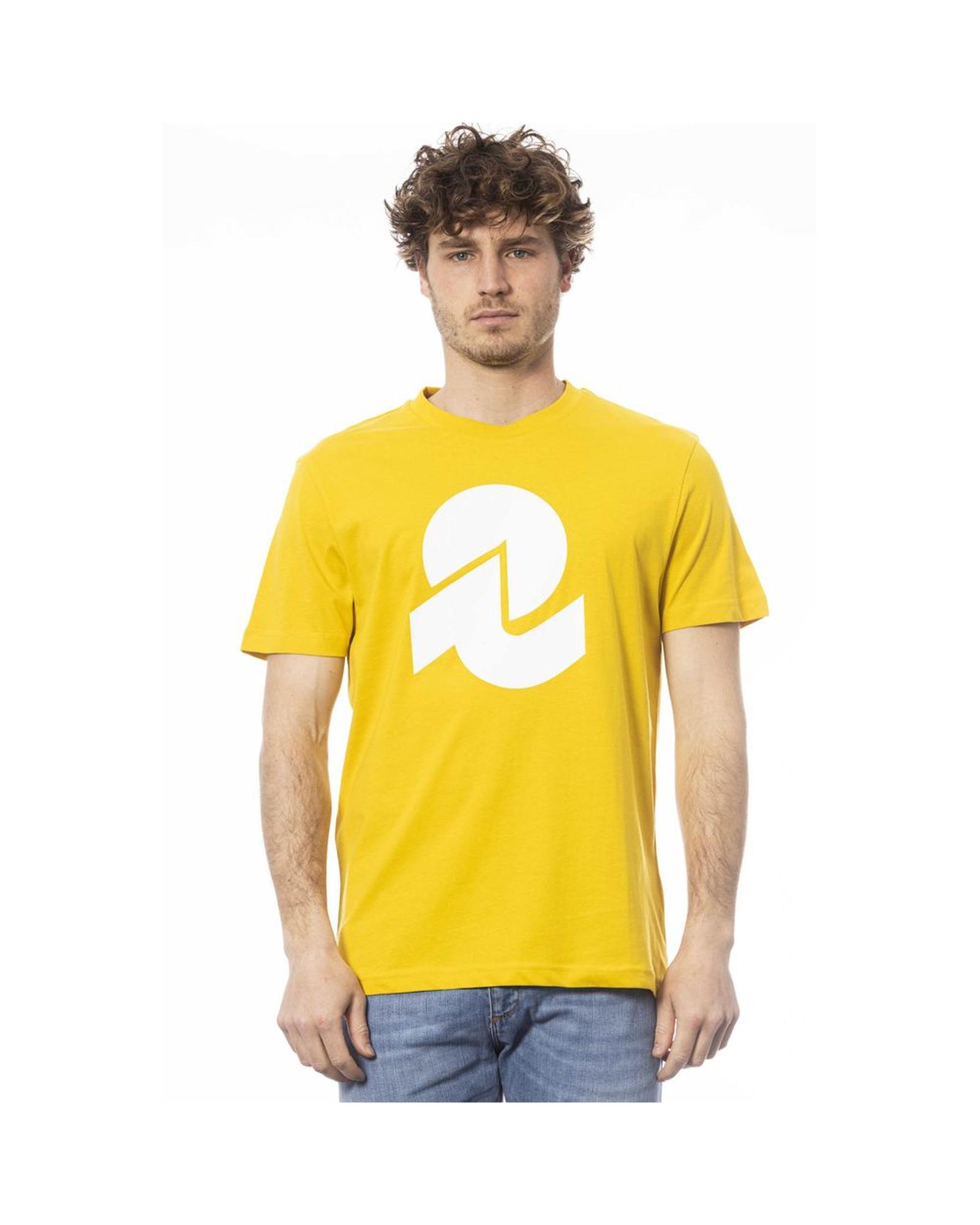 V539-IN-24032-L-170003-00 Invicta Men's Yellow Cotton T-Shirt - L - Image 1