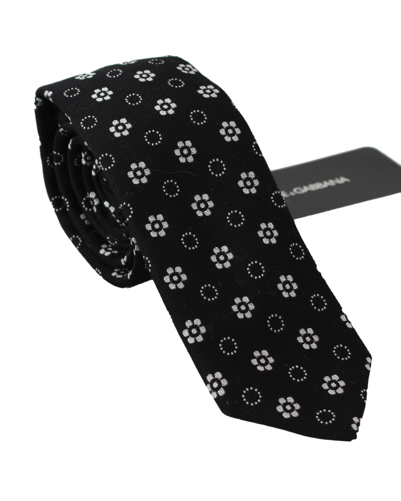 V539-KRA730-202509010740-00 Dolce & Gabbana Silk Neck Tie One Size Men - Image 1