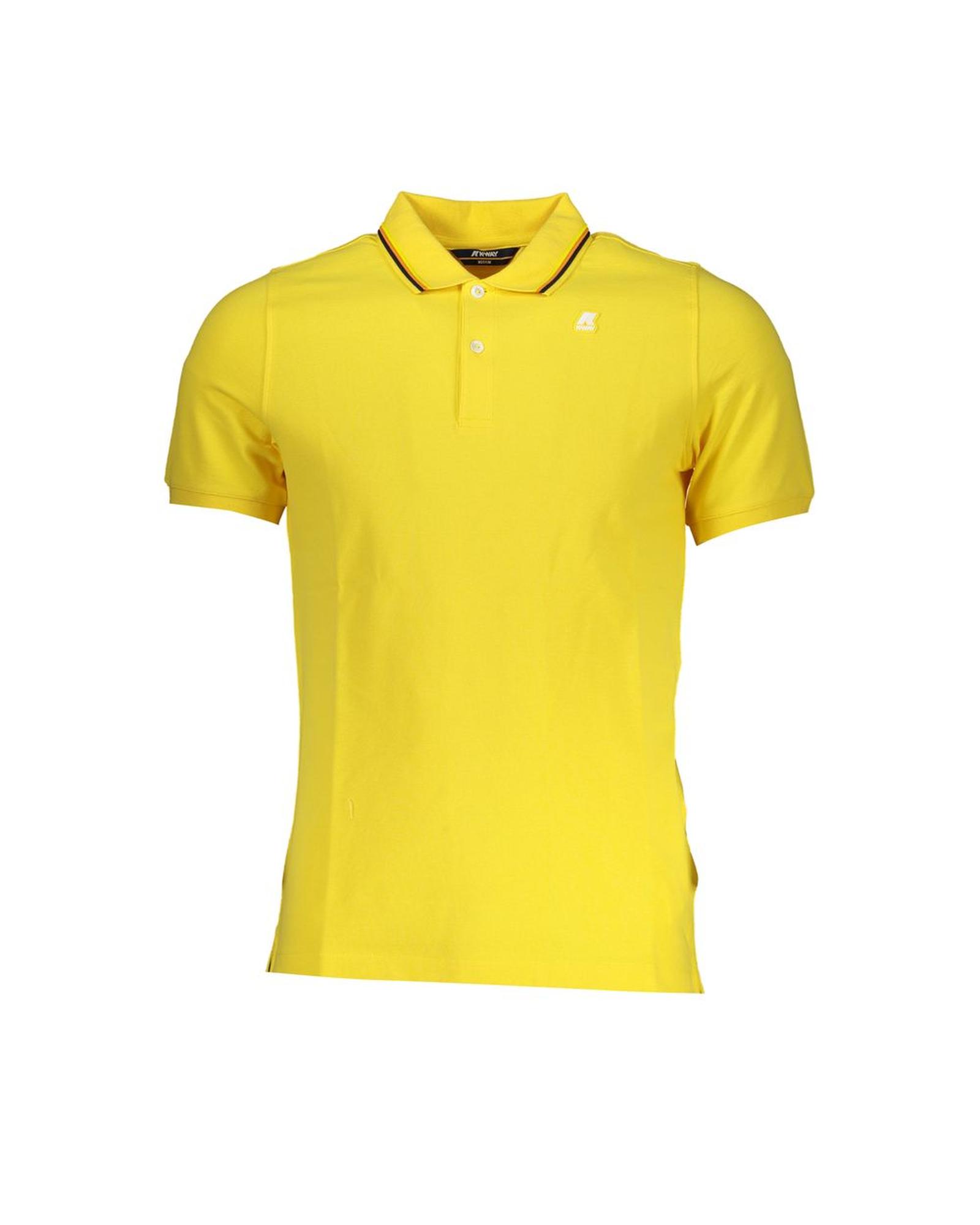V539-KW-28813-XXL-202506170507-00 K-WAY Men's Yellow Cotton Polo Shirt - 2XL - Image 1