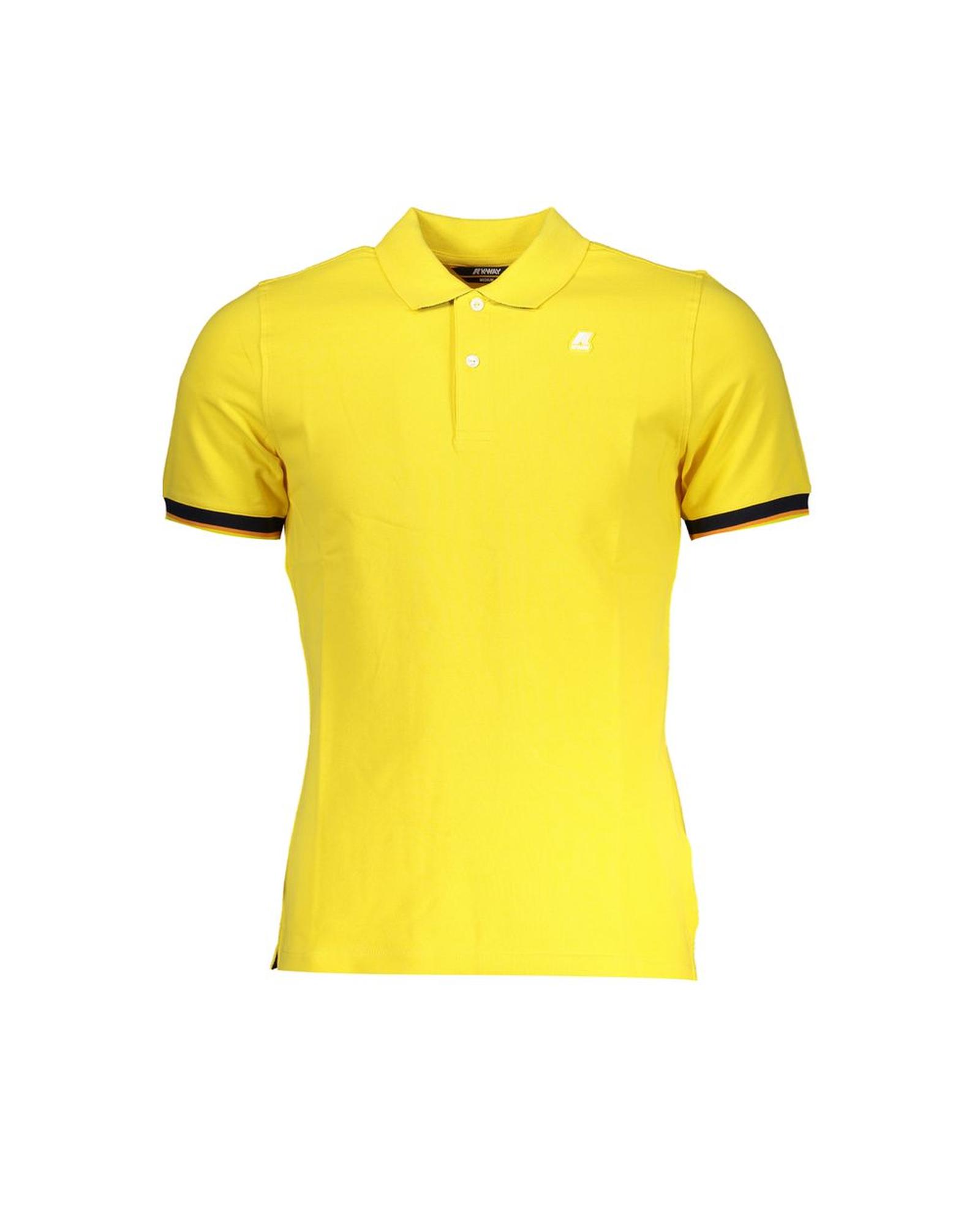 V539-KW-28826-XL-202506170507-00 K-WAY Men's Yellow Cotton Polo Shirt - XL - Image 1