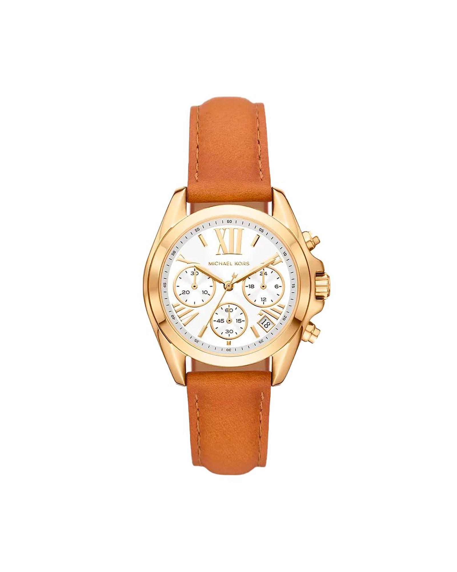 V539-MKMK2961AC-202506170926-00 Michael Kors Women's Brown Leather Watch - One Size - Image 1