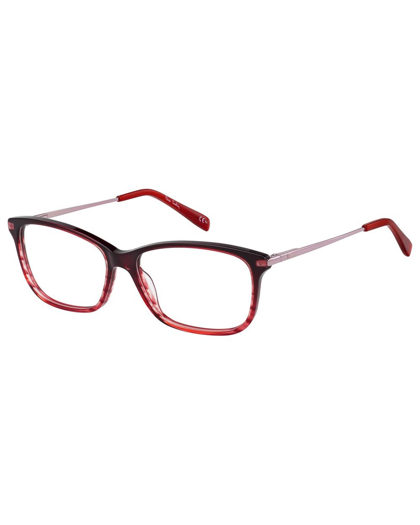 V539-PCPC84718RRAC-202506180435-00 Pierre Cardin Women's Red Acetate Frames - One Size - Image 1