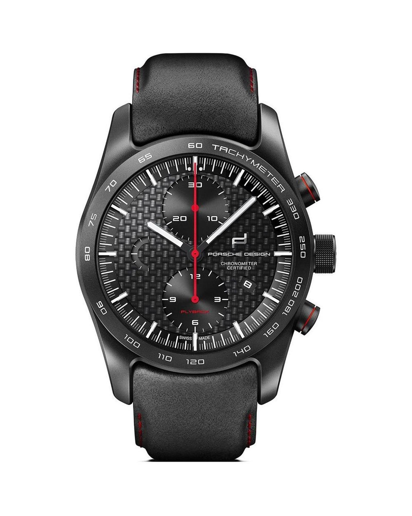 V539-PD6013604001082AC-202506180435-00 Porsche Design Men's Black Leather Watch - One Size - Image 1