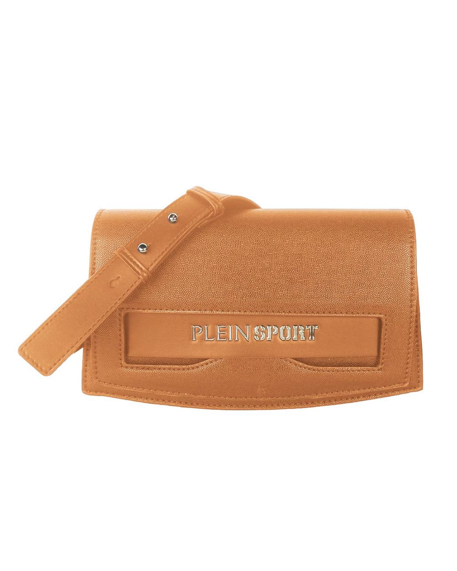 V539-PLSP-9218-202509010900-00 Faux Leather Shoulder Bag with Silver Rubber Logo One Size Women - Image 1