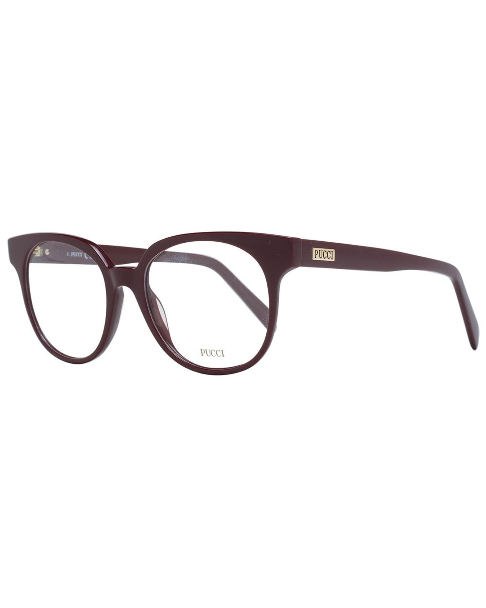 V539-PU-1049648-202506180630-00 Emilio Pucci Women's Burgundy Optical Frames - One Size - Image 1