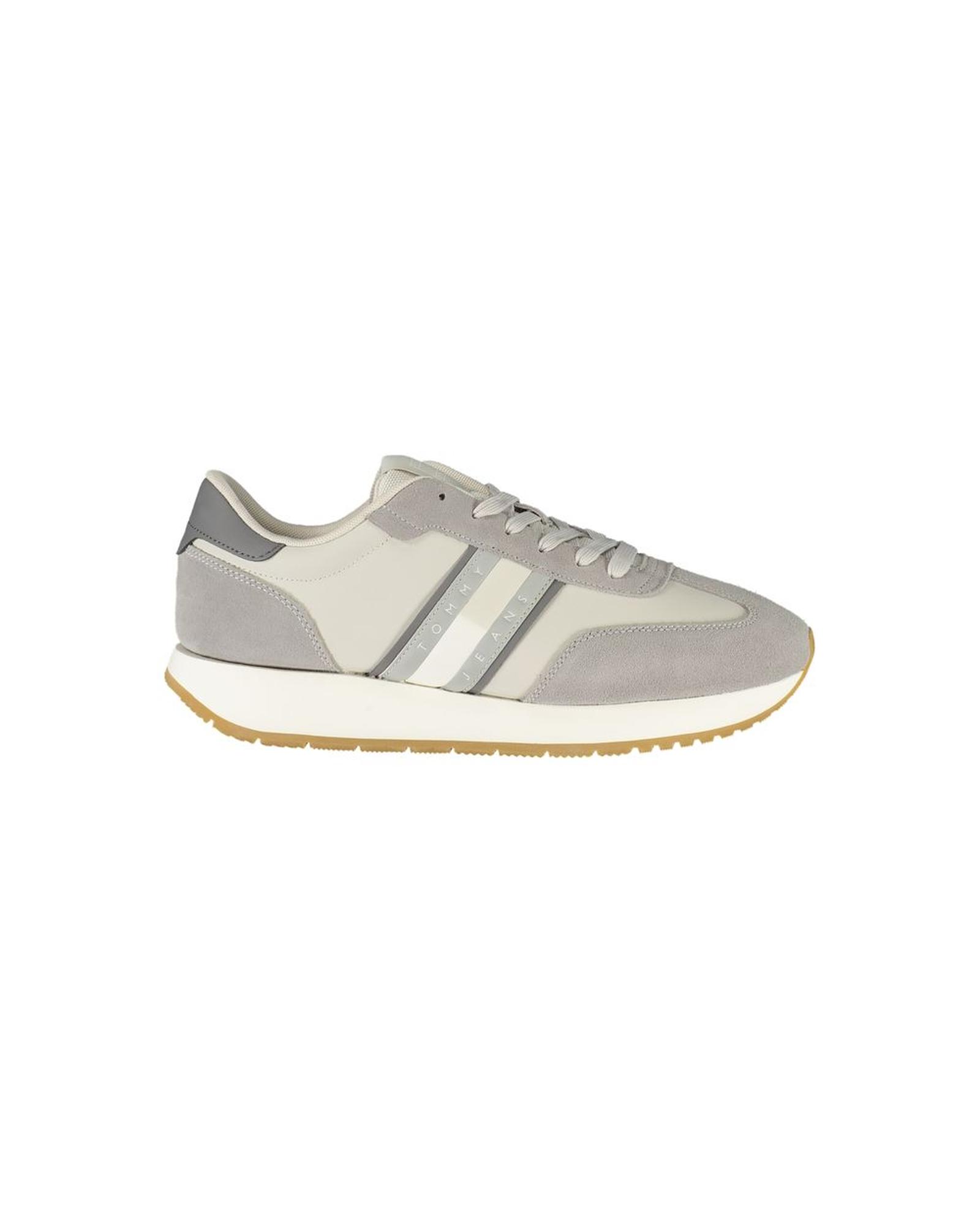 V539-TO-36048-EU40US7-202506181131-00 Tommy Hilfiger Men's Gray Leather Sneaker - 40 EU - Image 1
