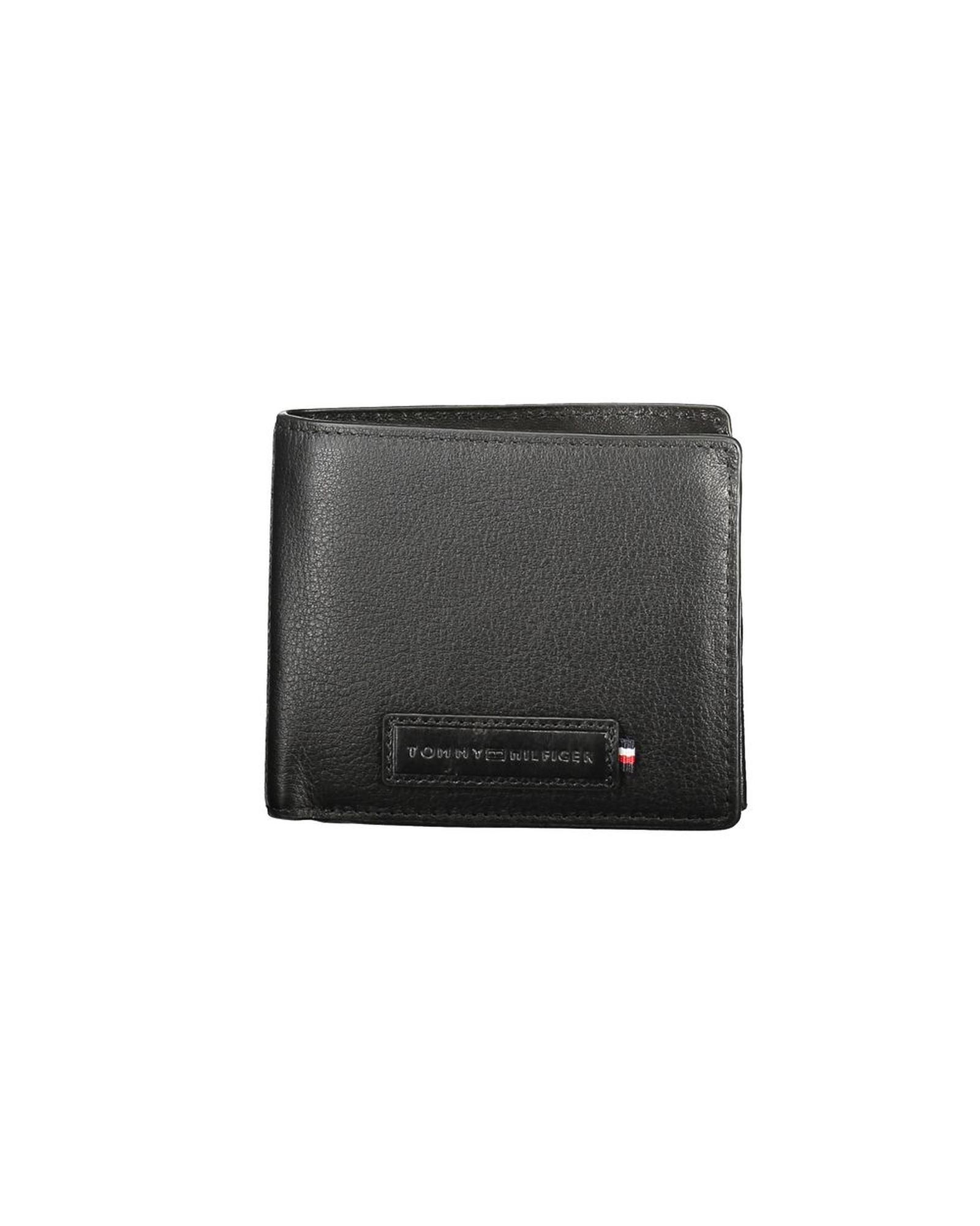 V539-TO-36361-202506181232-00 Tommy Hilfiger Men's Black Leather Wallet - One Size - Image 1