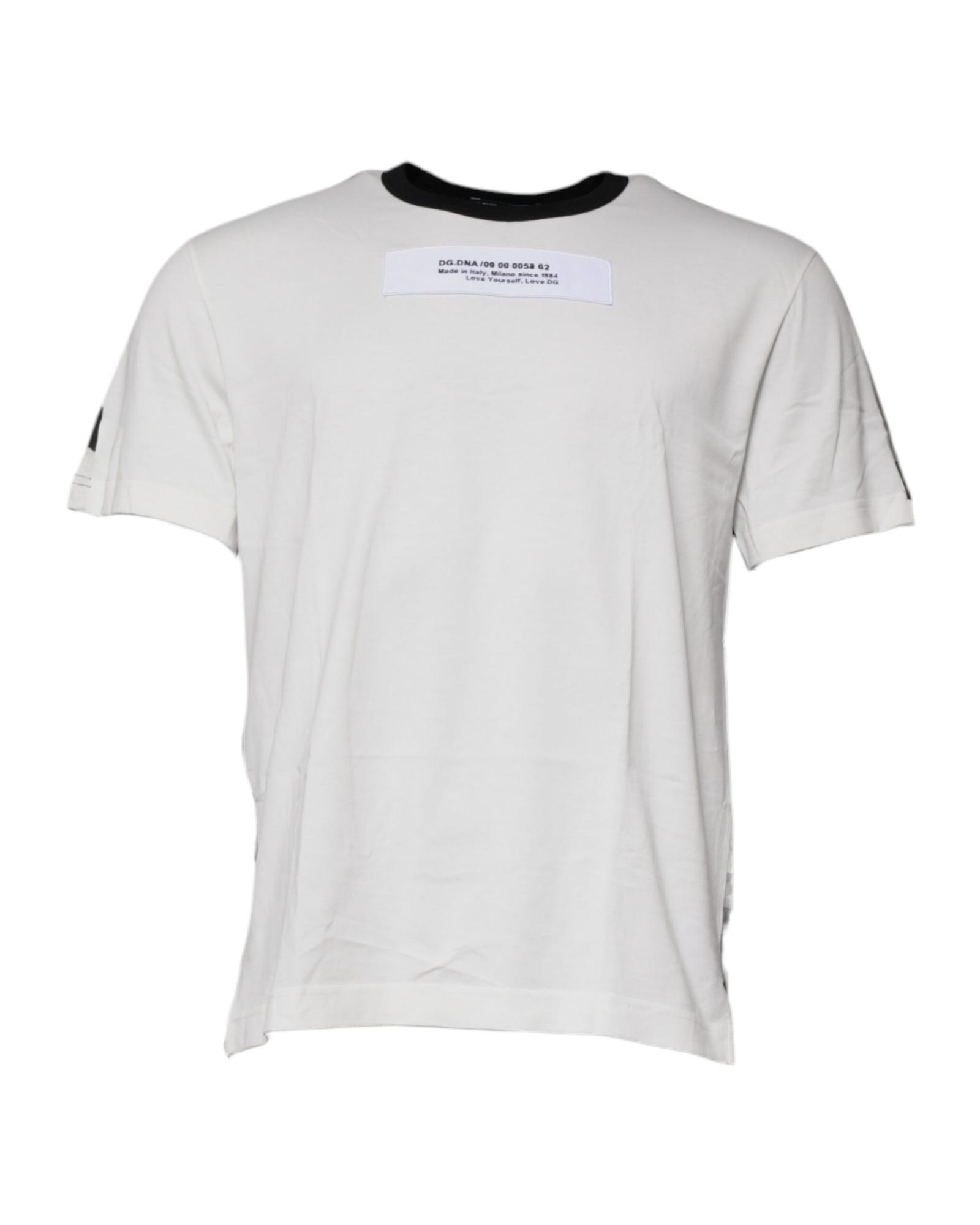 V539-TSH878504-46-202506181153-00 Dolce & Gabbana Men's Multicolor Camouflage Crew Neck T-shirt - 46 IT - Image 1