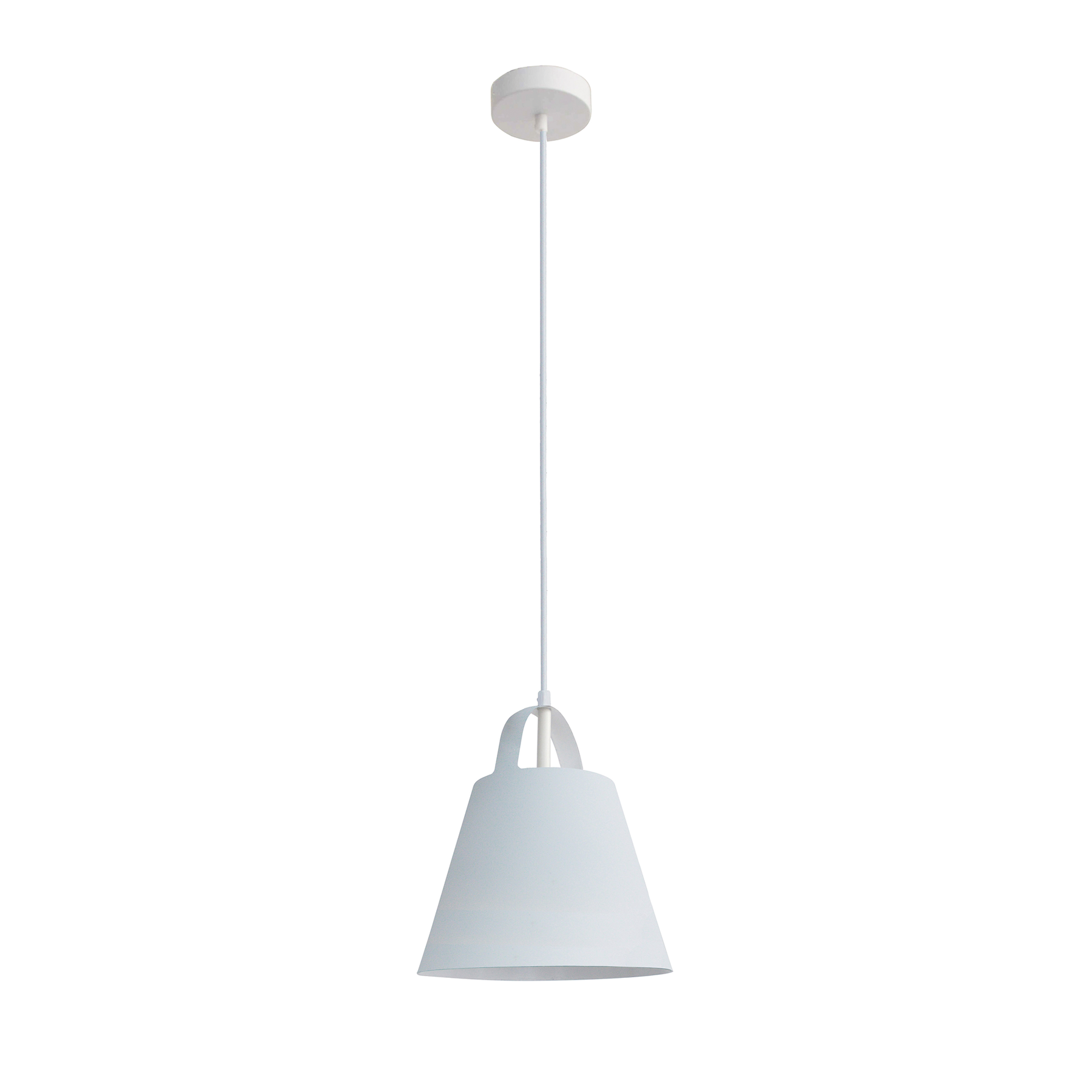 V558-LL002PL043W-95193-00 Clark Pendant Light - White - Image 1