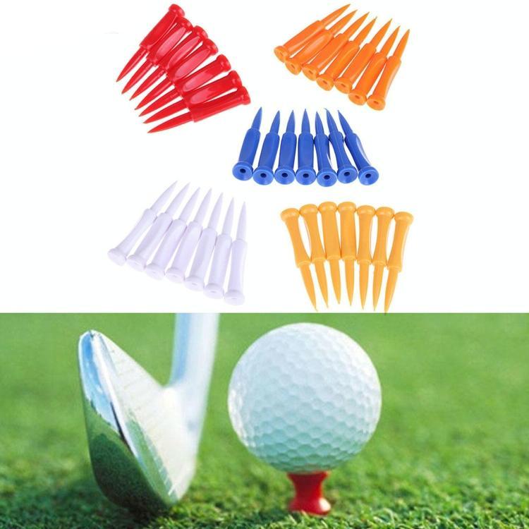 V562-1046961060DBT-202503062030-00 60-piece Golf Plastic Ball Tee Set with Ribbon Needle - 31mm Size - Image 1