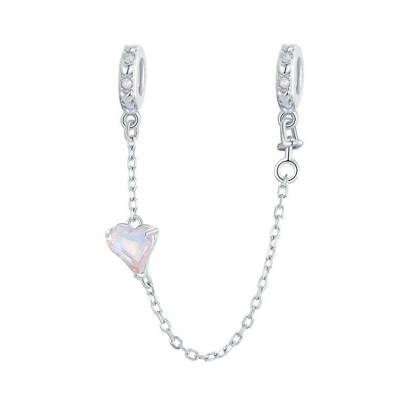 V562-1081144060DBT-202504111921-00 925 Sterling Silver Love Safety Chain For Diy Beading - Image 1