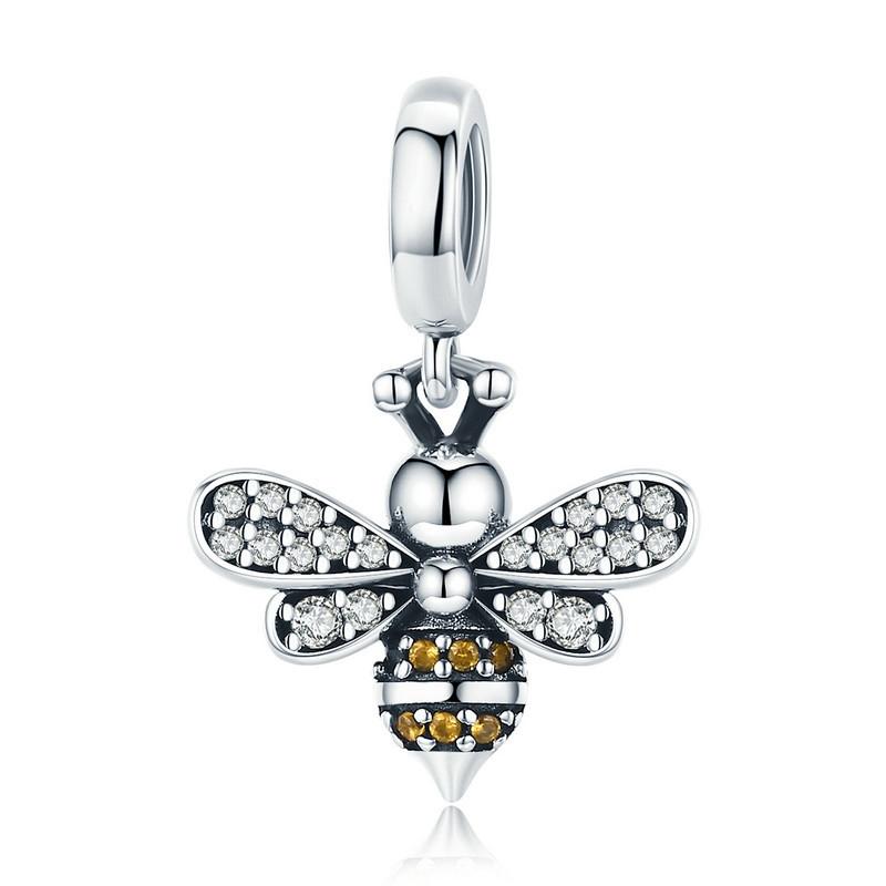 V562-12676240DBT-202504111536-00 925 Sterling Silver Bee Charm For Diy Bracelets - Image 1