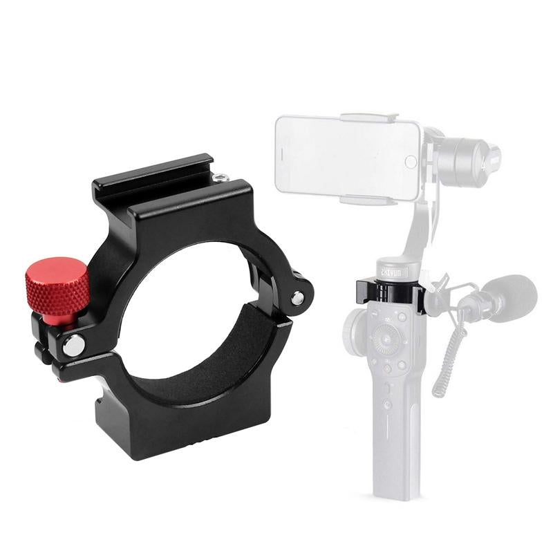 V562-14683730DBT-202503062110-00 Microphone Mount for Smooth 4 Handle Gimbal Stabilizer - Hot Shoe Adapter Ring - Image 1