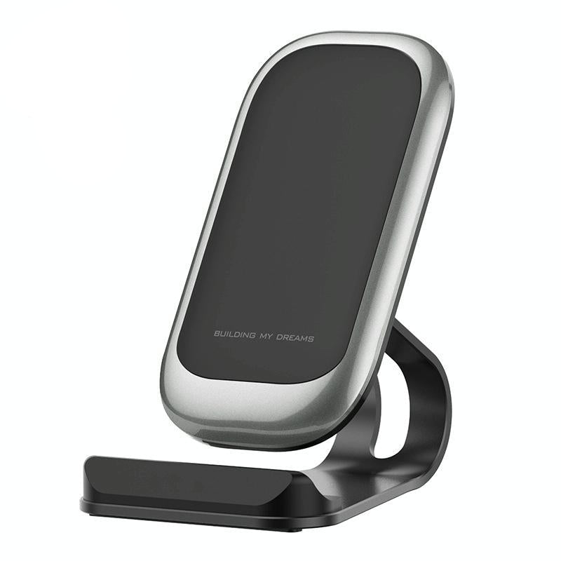V562-2076702060DBT-202504211926-00 15W Multifunctional Wireless Charger With Stand Silver - Image 1
