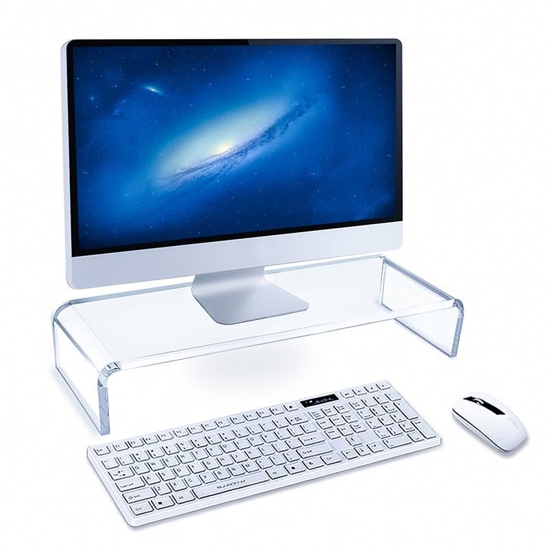 V562-20961060DBT-202502272030-00 Set of 2 Acrylic Desktop Monitor Stands - Image 1