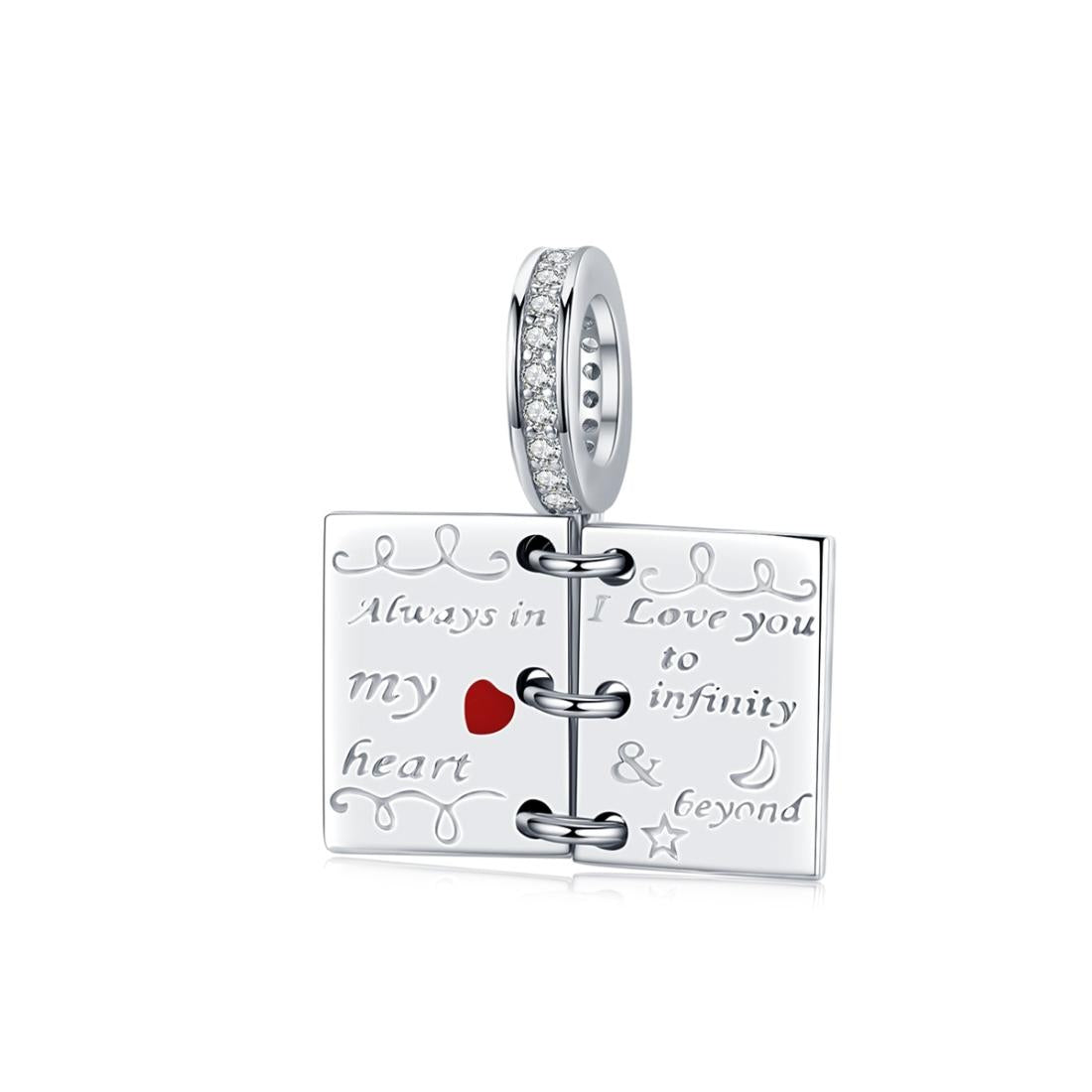 V562-244600ADE-202504111521-00 925 Sterling Silver Love Letter Bracelet Charm Diy Accessory - Image 1