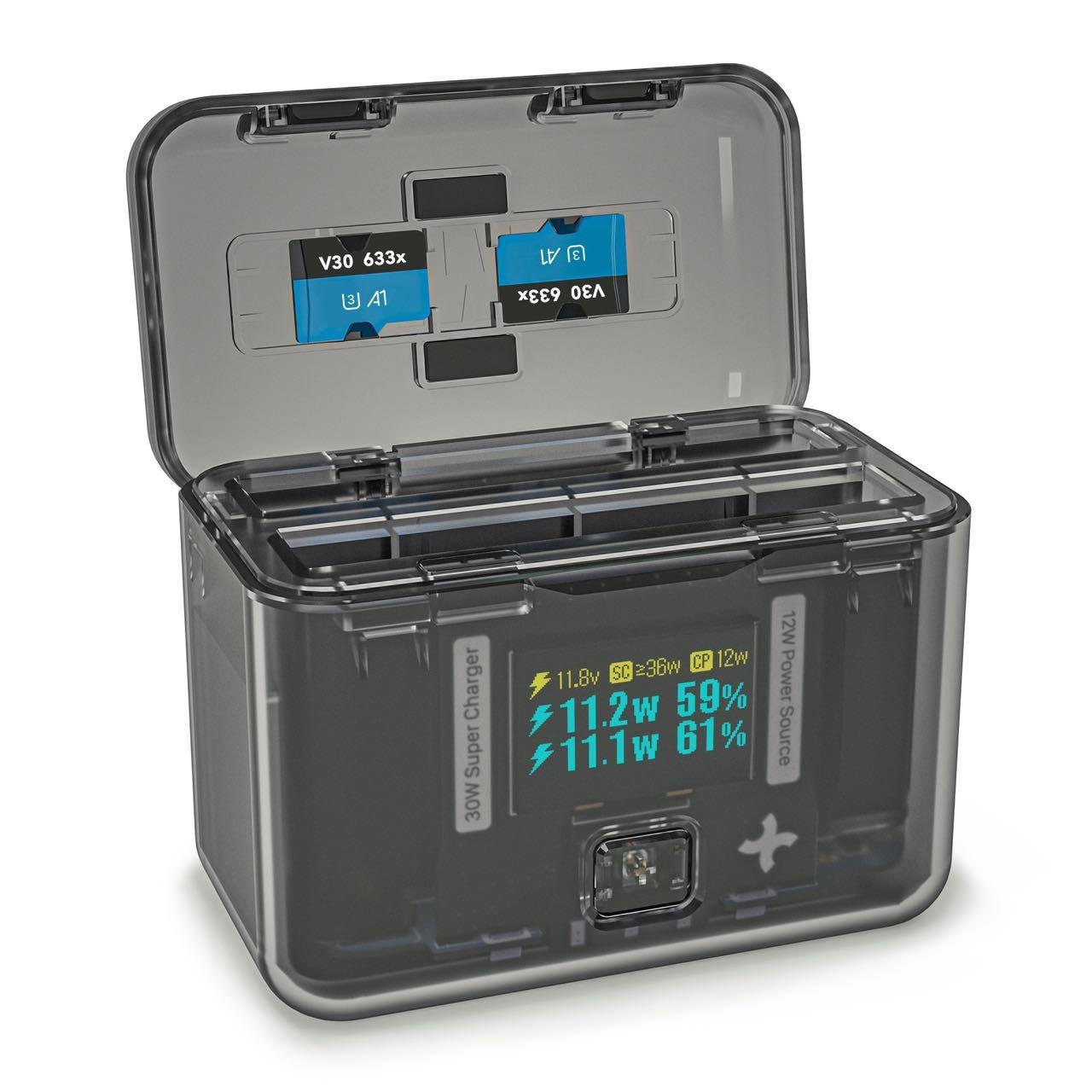 V562-30374060DBT-202502212225-00 Smart Dual Charging Box for Insta360 X4 Camera - Image 1