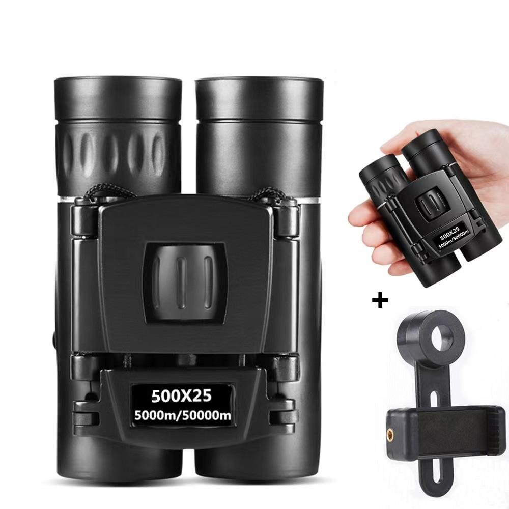 V562-3063324060DBT-202504291232-00 Foldable Hunting Binoculars for Outdoor Adventures - 500 X 25 With Phone Clip - Image 1