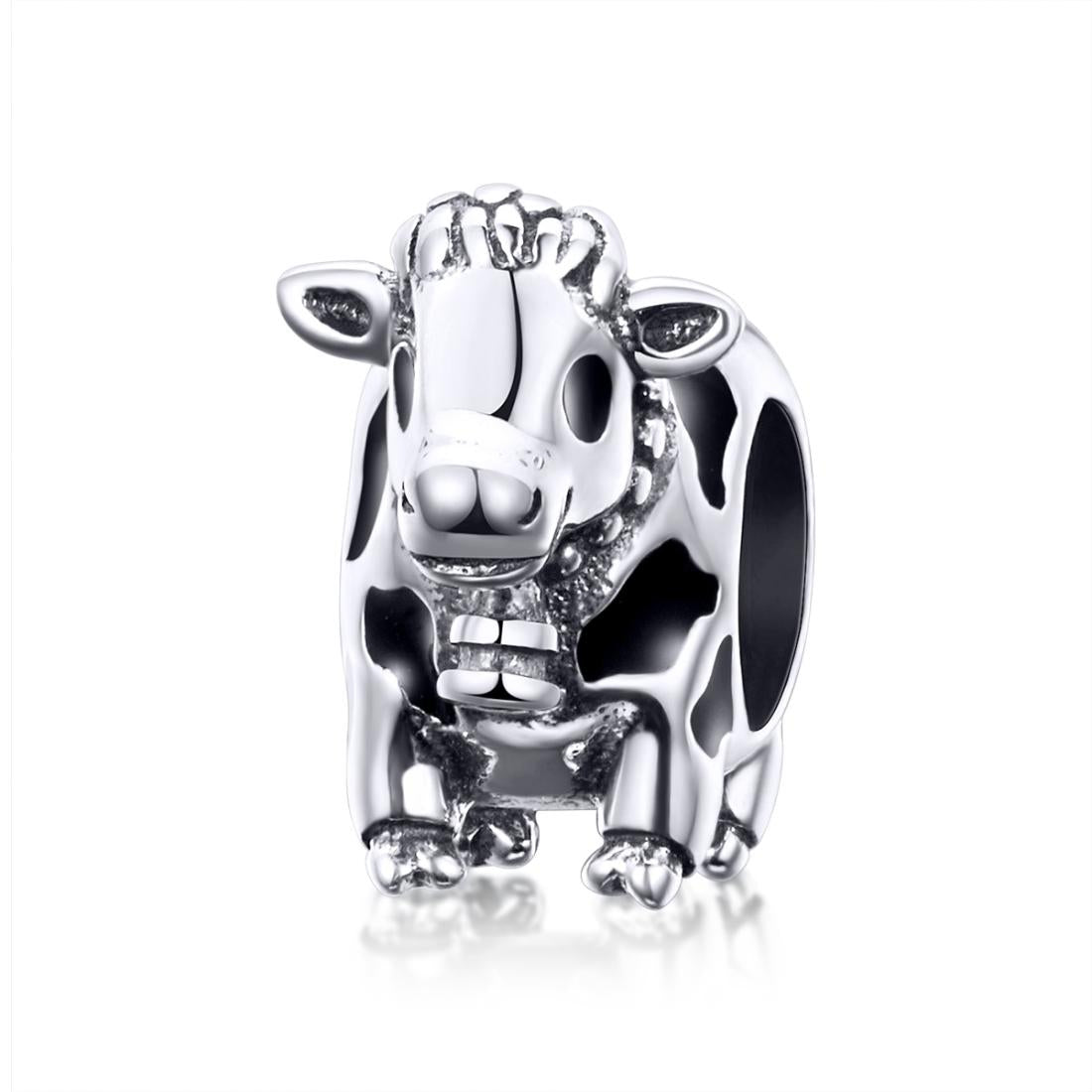 V562-30776240DBT-202504111741-00 925 Sterling Silver Cow Beaded Bracelet Accessory - Image 1