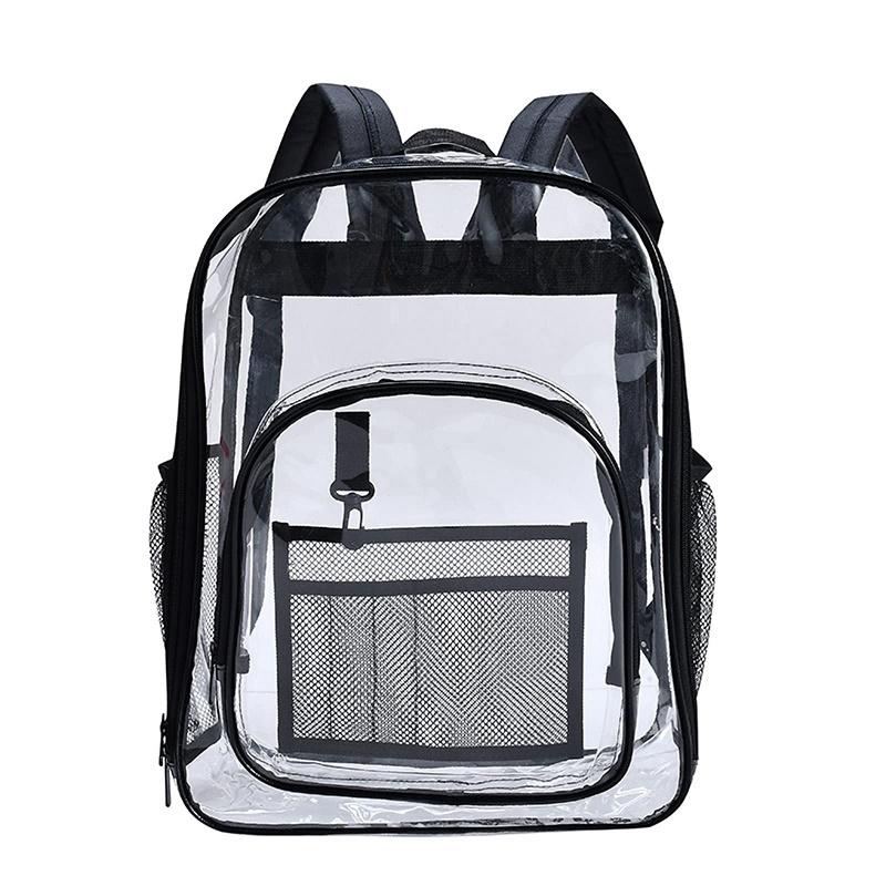 V562-3098463060DBT-202505271252-00 Waterproof Pvc Backpack for Students - Compact and Durable - Black - Image 1