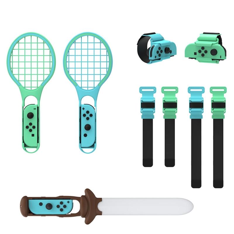 V562-47262060DBT-202503202016-00 7-in-1 Sports Set for Nintendo Switch Lightsaber Leg Strap Tennis Racket Wrist Strap - Image 1