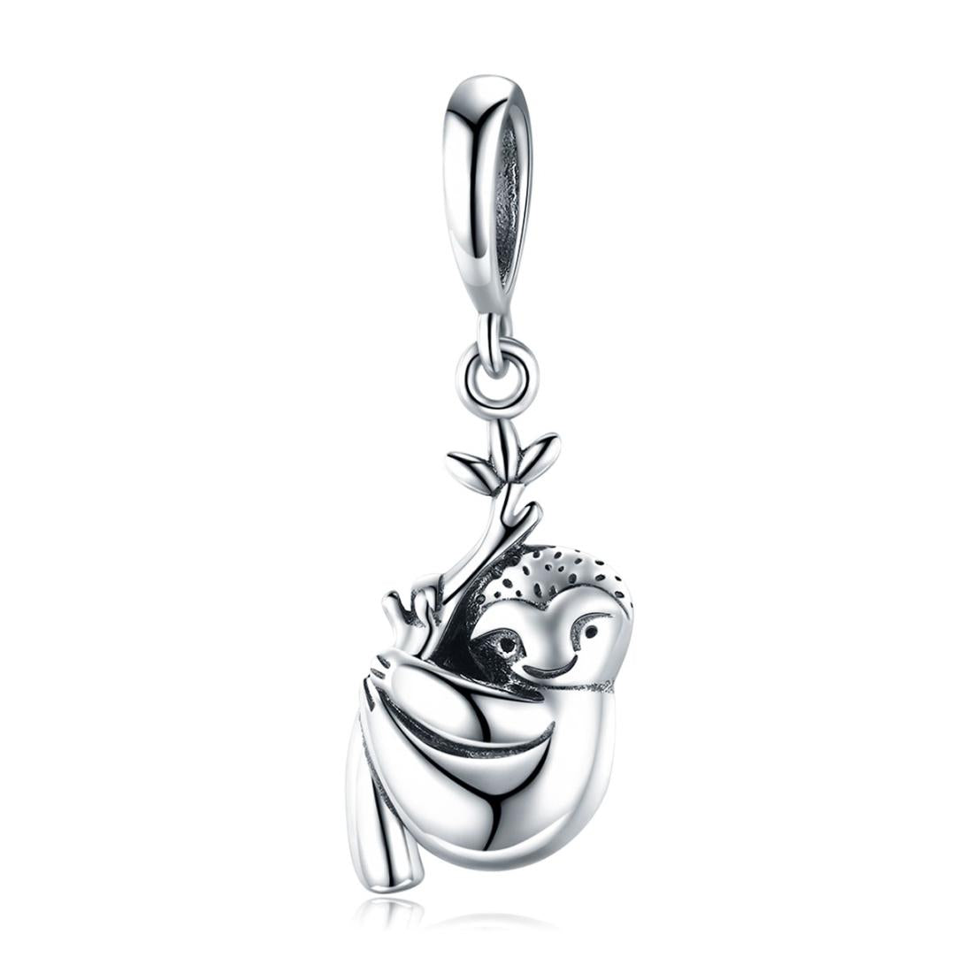 V562-49086240DBT-202504111520-00 925 Sterling Silver Sloth Bead For Diy Bracelets - Image 1