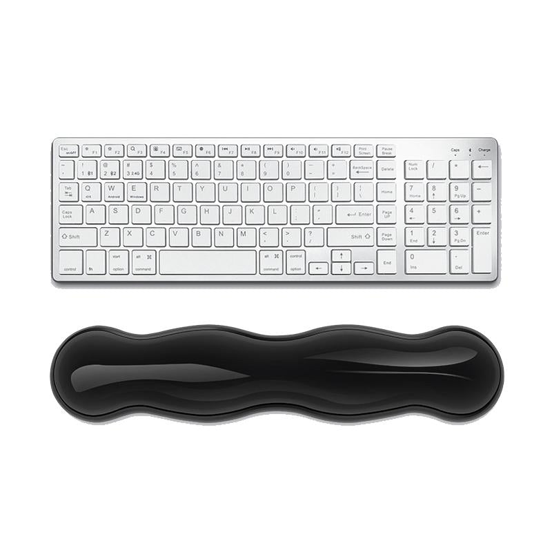 V562-5070625060DBT-202505261240-00 Large Green Silicone Keyboard Wrist Rest & Mouse Pad - Large Transparent Gray - Image 1