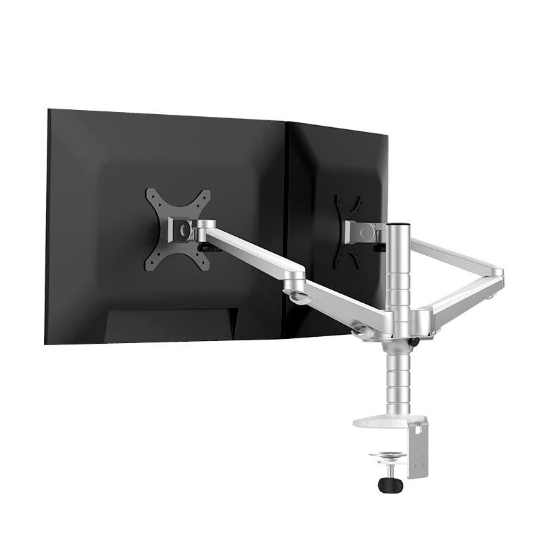 V562-5366100AYS-202502272020-00 Double Arm Aluminum Desktop Monitor Mount Stand - Compact - Image 1