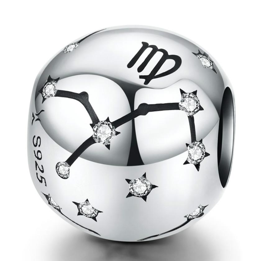 V562-6064676240DBT-202504111711-00 925 Sterling Silver Diy Zodiac Bracelet Beads Virgo Style - Virgo - Image 1