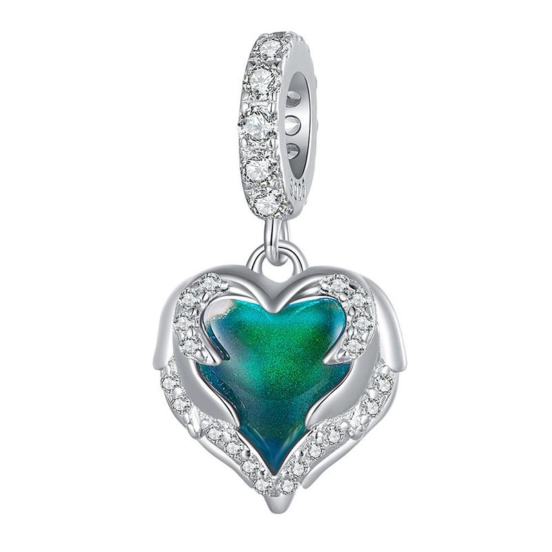 V562-6070EWEJ-202504111732-00 925 Sterling Silver Temperature Sensitive Heart Pendant For Jewelry - Image 1