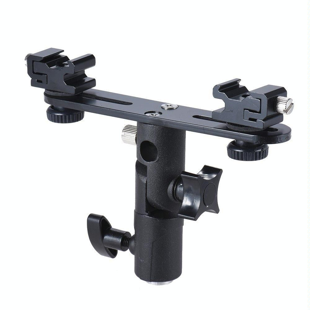 V562-7121ACD-202503062155-00 Dual Hot Shoe Flash Bracket - Compact And Versatile - Image 1