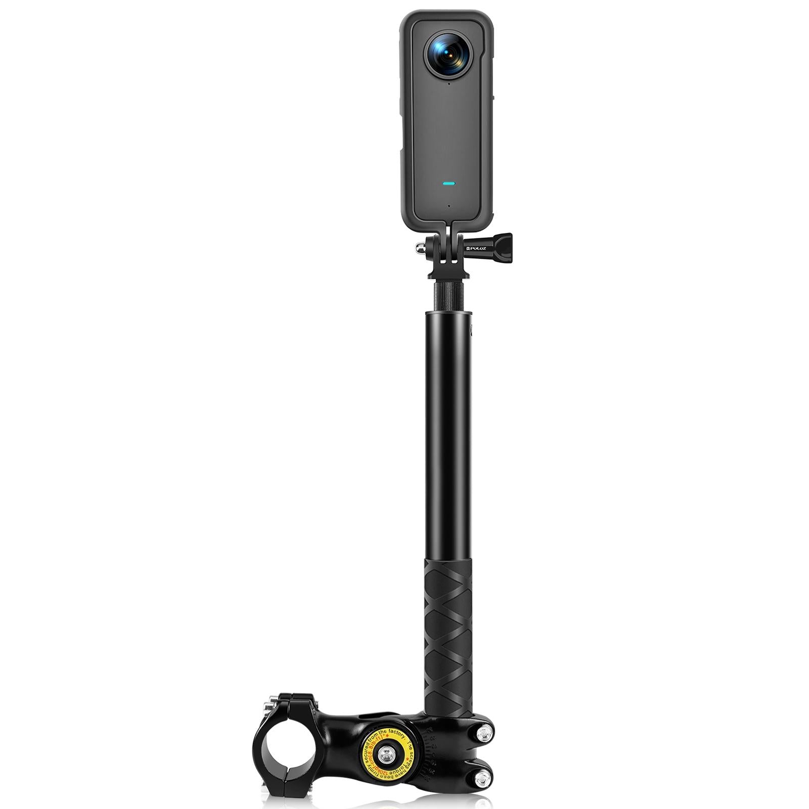 V562-718UP-202503061950-00 Handlebar Mount Camera Bracket with Monopod Stand for Bikes - Image 1