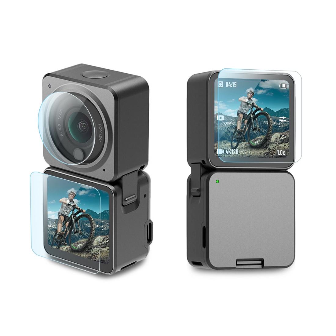 V562-835UP-202505211910-00 9h Tempered Glass Film for Dji Action 2 - 3-in-1 Lens with Front and Back Lcd Display - Image 1