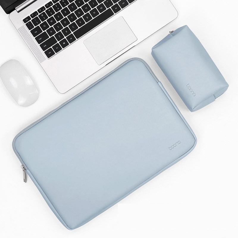 V562-9331475950DBT-202502282311-00 15 / 15.6 Inch Power & Sky Blue Laptop Bag - Pu Leather - Image 1