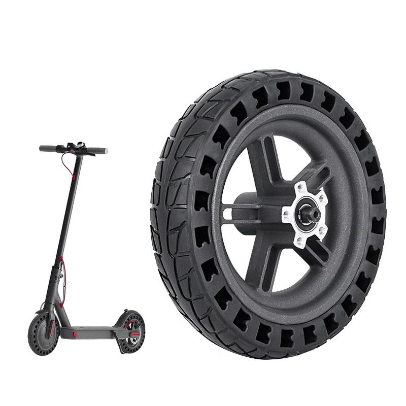 V562-A1006304060DBT-202505262140-00 Shock-absorbing Honeycomb Tire for Xiaomi M365 Electric Scooter with 8.5 Rear Wheel - Black Hub - Image 1