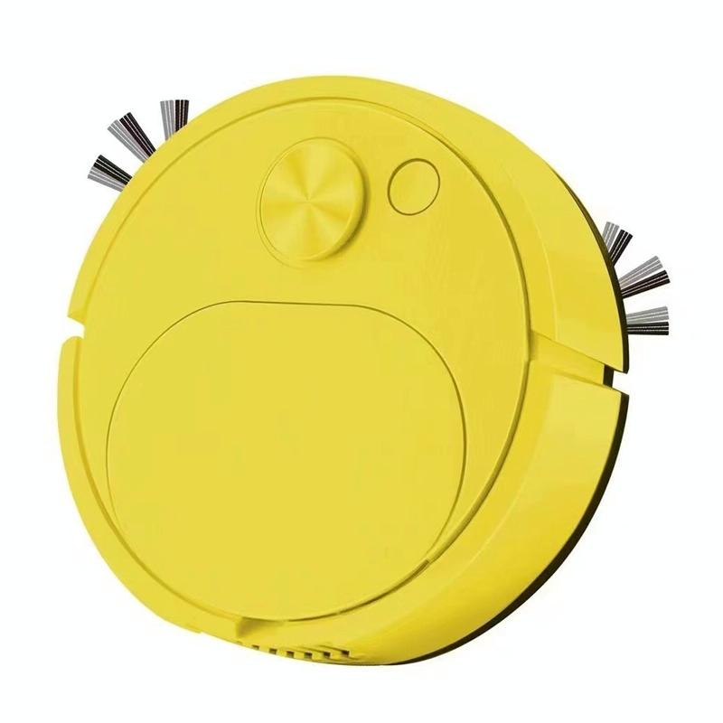 V562-A1006924060DBT-202503201816-00 Smart Usb Charging Robot Vacuum for Family Cleaning - Yellow - Image 1
